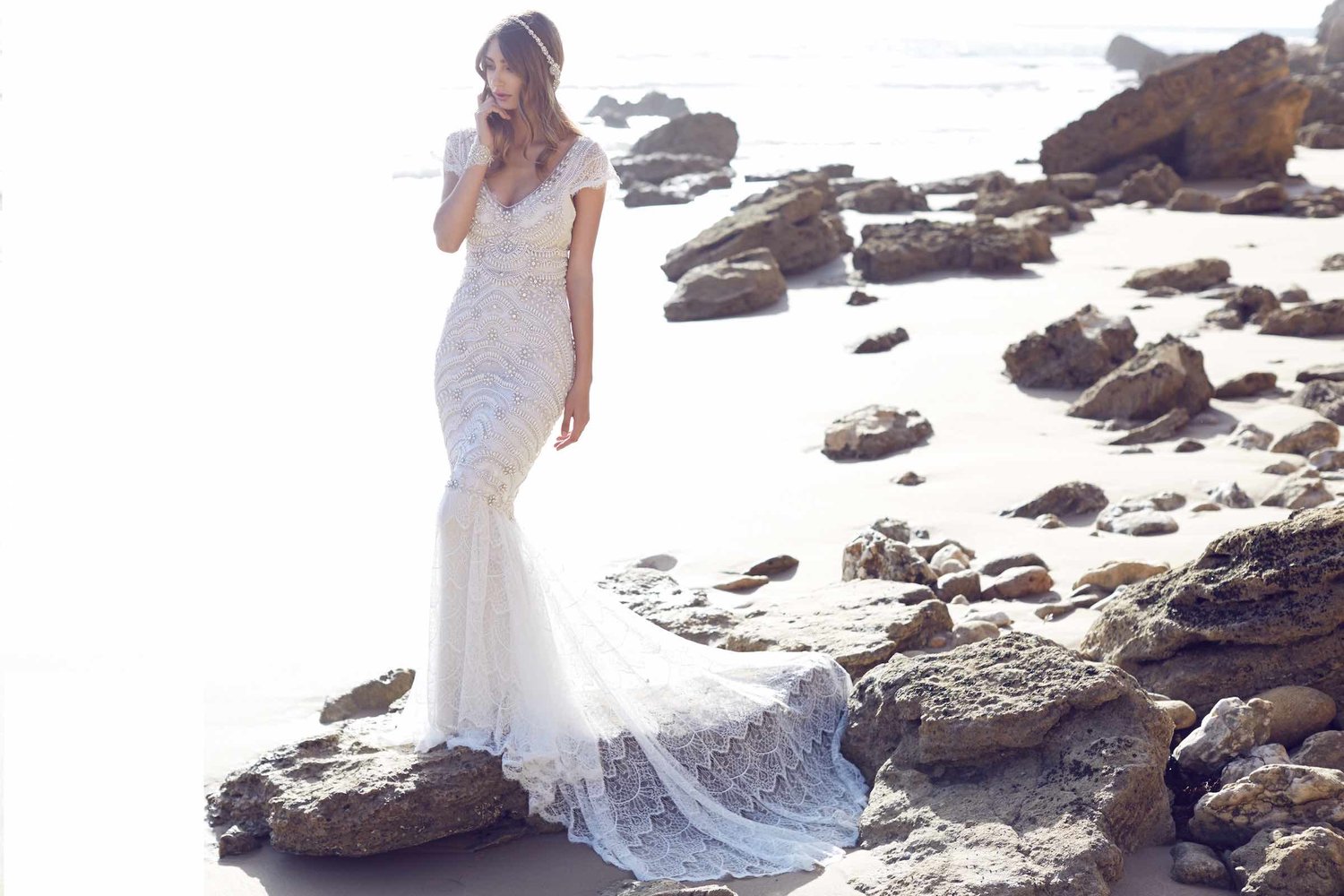 Vestido de novia boho Anna Campbell