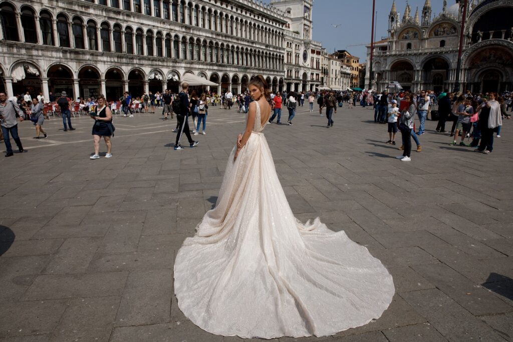 Julie vino vestido de novia 